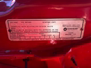 1970 VG Valiant Hemi Pacer SURVIVOR