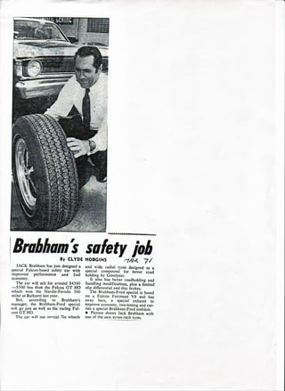 1971 XY Fairmont 351 V8 Brabham Special