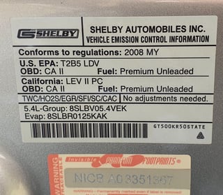 2009 Ford Shelby Mustang GT500KR