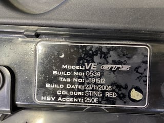 2006 HSV VE GTS - Build 534