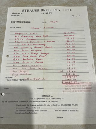 1975 Holden HJ Kingswood 4.2 V8 4 Speed Manual