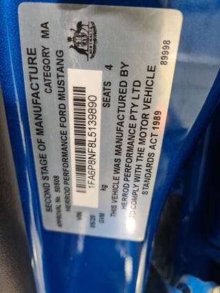 2020 Ford Mustang R-SPEC