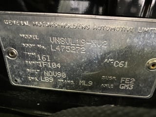 1990 HSV VN Commodore SS Group A - Build No. 495 - 26,951km