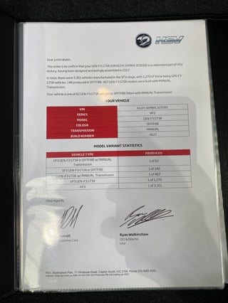 2017 HSV GTSR - Spitfire Green 0064 km …