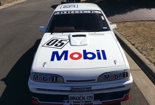 1986 VL Commodore Berlina 4.9L litre Mobil Brock Tribute