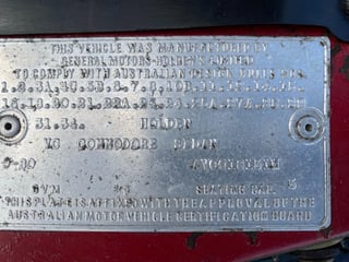 1980 VC HDT Brock Commodore Build No.230