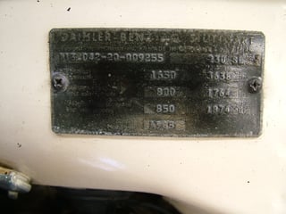 1965 Mercedes Benz 230SL