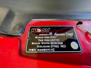 2006 HSV VZ GTO Signature Series Coupe #031