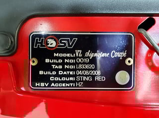 2006 HSV GTO Z Series Signature Coupe Build No.19
