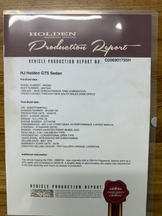 1976 Holden HJ Monaro GTS 308 - Jade Green Metallic