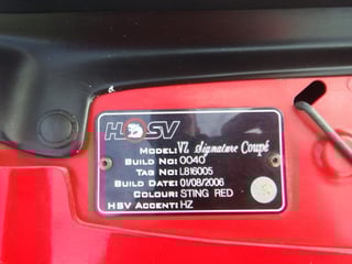 2006 HSV GTO Signature No. 40 / 70