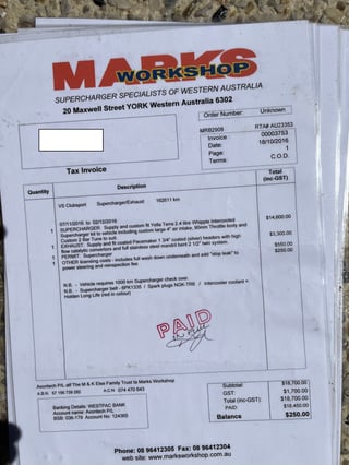 1996 HSV VS Clubsport - Build No.1289