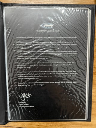 2007 FPV BF MKII GT Build No 450 - Silhouette