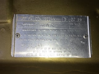 1986 XF Fairmont Ghia