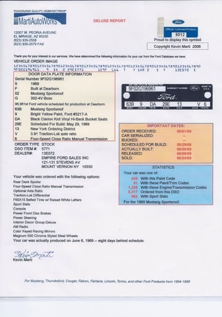 1969 Boss 302 Mustang