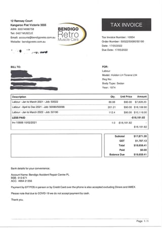 1974 Holden LH Torana SL/R 5000 L34