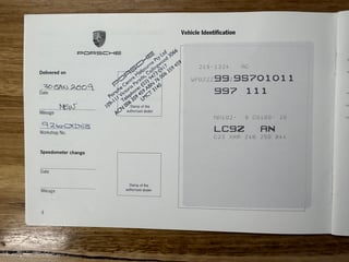 2009 Porsche 997 Series II 911 Carrera - Basalt Black