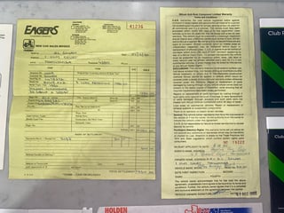 1990 HSV VN Commodore SS Group A - Build No. 495 - 26,951km