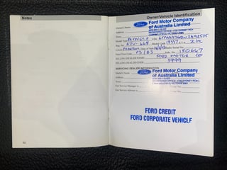 2002 FPV BA GTP - Build No. P002 Press and Brochure car