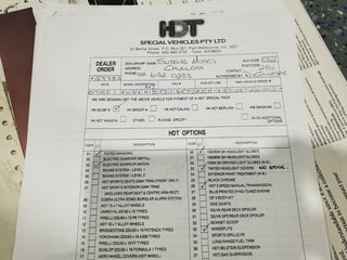 1985 VK HDT Commodore SS Group 3 - 21,000 klms