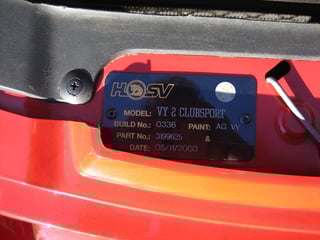 2003 VY HSV Clubsport Series 2