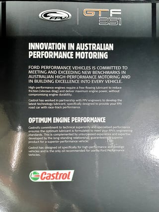 2014 Ford FPV Falcon GTF Build 83 / 500 - Manual