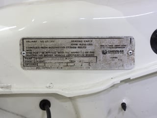 1971 Chrysler VG Valiant Wayfarer Utility 318ci Fireball V8 - Bondi Bleach White