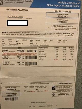 1978 XC Falcon Cobra No.333/400