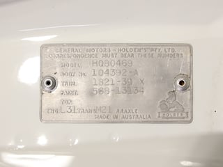 1974 Holden HQ Monaro GTS 308 4sp - Glacier White