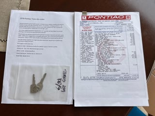 1976 Pontiac Firebird Trans Am 455 HO 4 speed manual