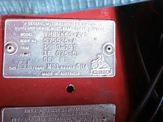 1982 VH Group 3 Brock Commodore #676