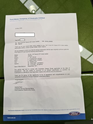 1971 XY GT Falcon - Jewel Green