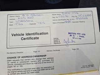 1985 HDT VK SS Group A Brock Commodore - Build No. 425