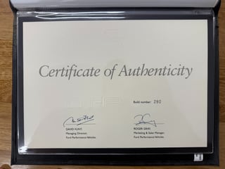 2003 FPV BA GT-P Build No 280 - Blueprint 20,024 km