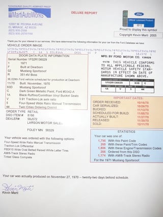 1971 Boss Mustang 351