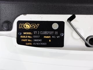 2003 HSV VY II Clubsport R8 285kW