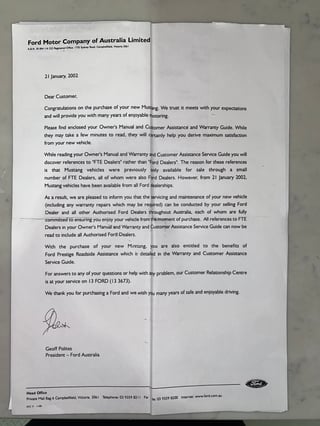 2002 Ford Mustang Cobra SVT - Australian Delivered