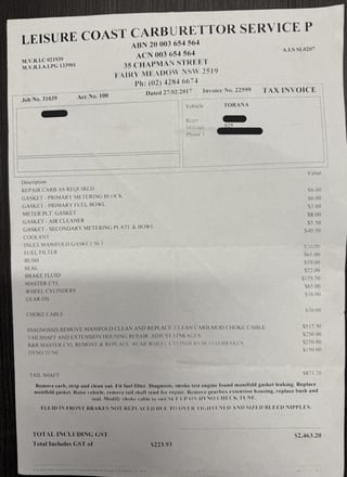 1975 Holden LH SLR 5000 Tribute - Barbados Green