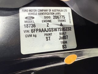 2007 FPV BF MKII GT Build No 450 - Silhouette