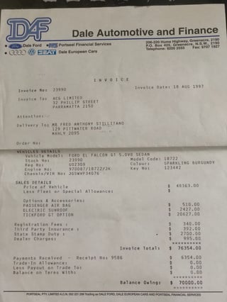 1997 EL Tickford Falcon GT..BRAND NEW!