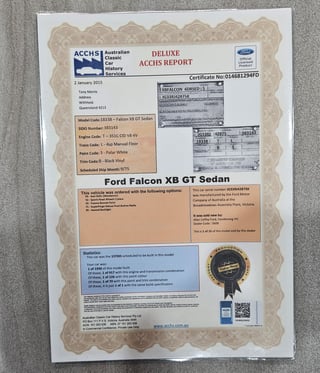 1975 Ford XB GT Falcon - Polar White