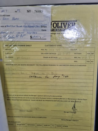 1985 HDT VK SS Group A Brock Commodore - Build No. 425