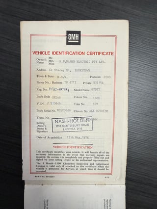 1976 Holden LX Torana SS Hatchback - 5.0L Trimatic - Cotillion White