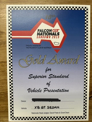 1973 Ford Falcon XB GT 4V - Polar White 