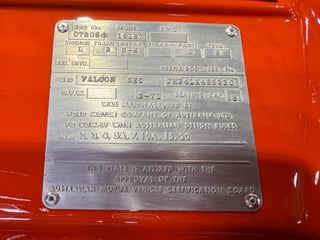 1971 Ford Falcon XY GT Replica - Vermilion Fire Sunroof 