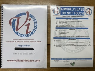 1971 Chrysler VH Valiant Charger E38 - Hot Mustard