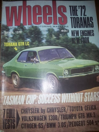 1971 LJ GTR Torana - Body No. 1