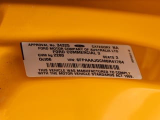 2006 Ford BF MKII XR8 Utility - 6sp Man - Octane Orange