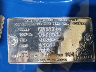 1984 VK HDT SS Group A Replica - 355 Stroker