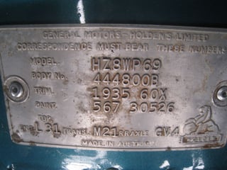 1978 HZ Holden Premier 5.0L V8